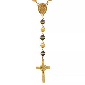 Steeltime Men's Rosary/Prayer Beads NWT